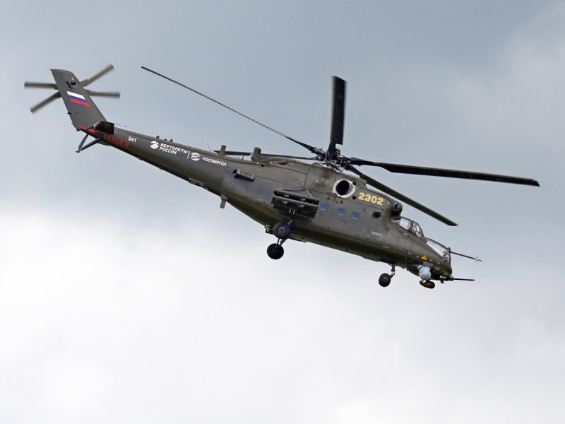 Ми-35 с десантом