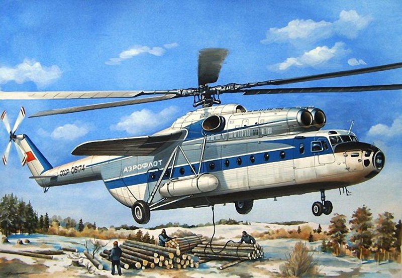 Сборная модель вертолет Восточный экспресс 1:144
