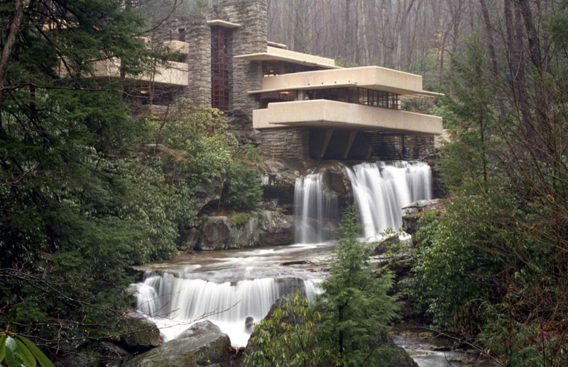 The House over the Waterfall - Frank Lloyd Wright