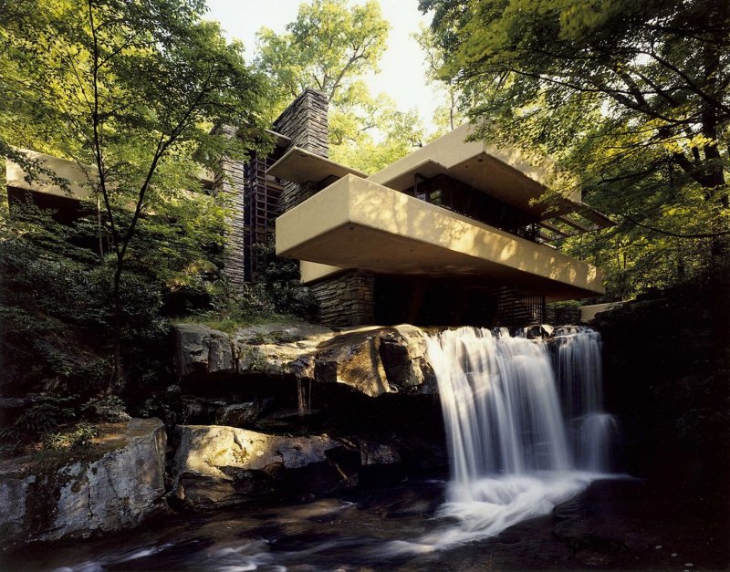 Фрэнк Ллойд Райт архитектура Fallingwater