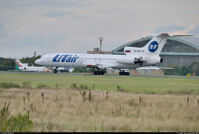 Ту 154 м Минеральные воды ЮТЭЙР звуки двигателей