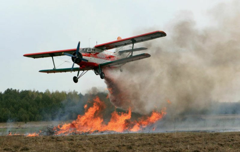 Ан2 самолет для тушения пожара