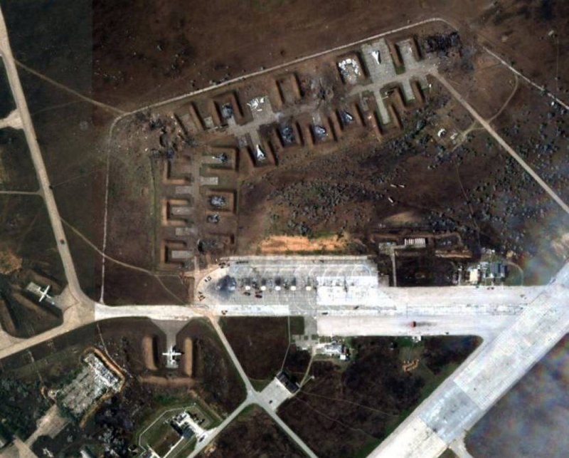 Аэродром Саки Крым Спутник