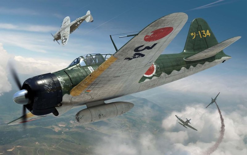 Mitsubishi a6m Zero арт