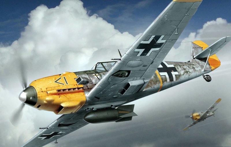 Самолёт Мессершмитт bf 109e-4