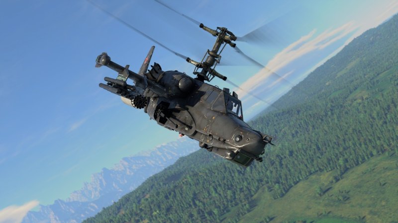 Вертолет ка-50 "черная акула" вар Тандер