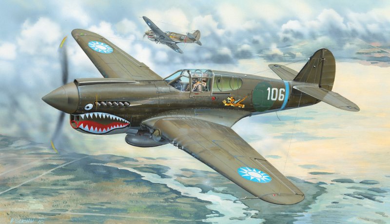Самолёт p-40e Warhawk