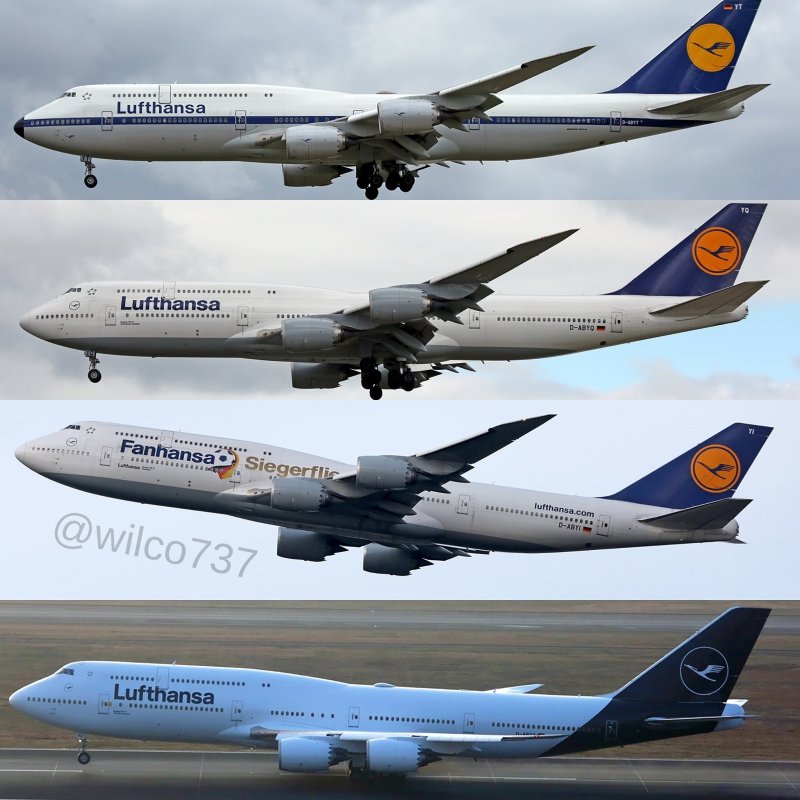 Боинг 747 Lufthansa