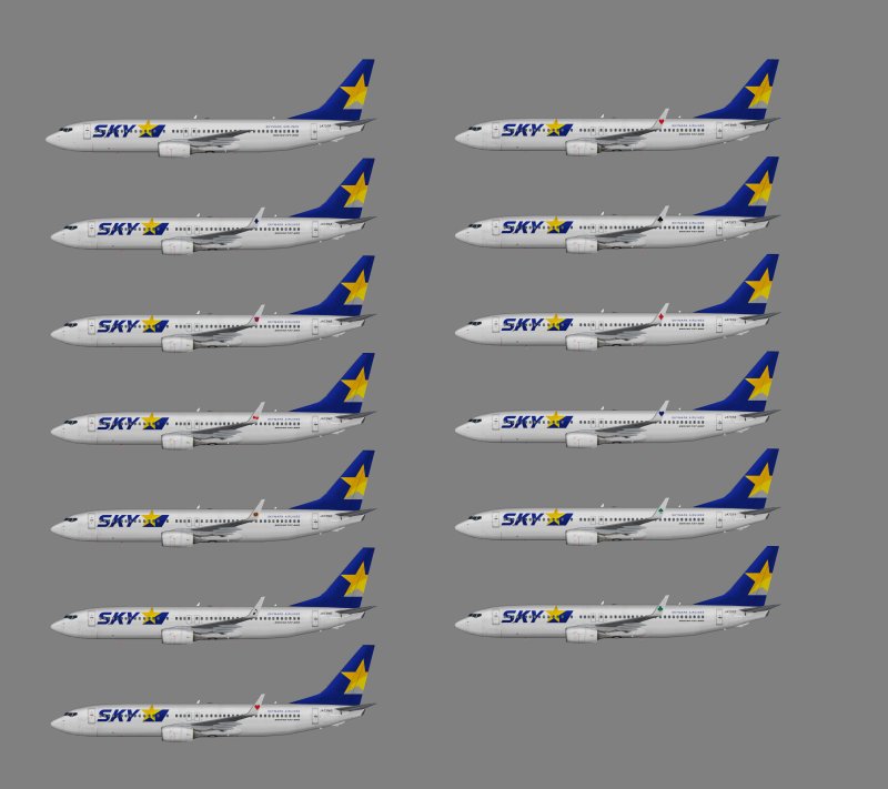 Боинги Модельный ряд 737