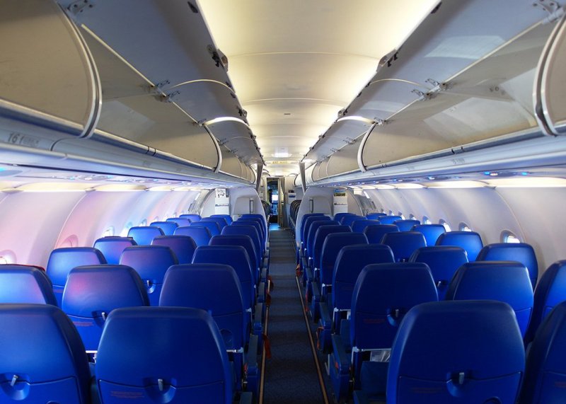 Салон самолета Airbus a321