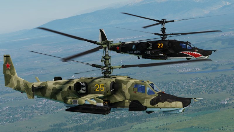 Вертолет ка-50 "черная акула"