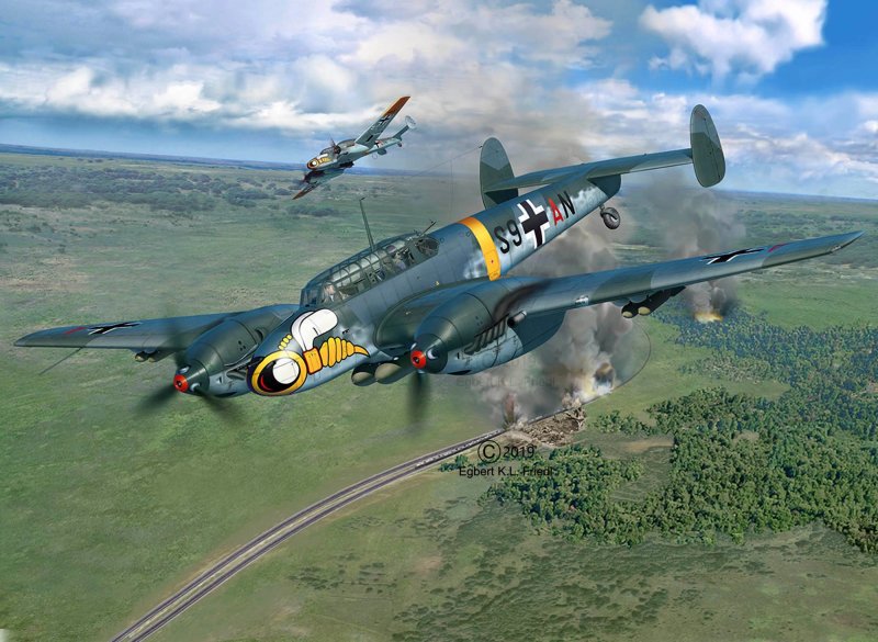 Истребитель Мессершмитт bf 110