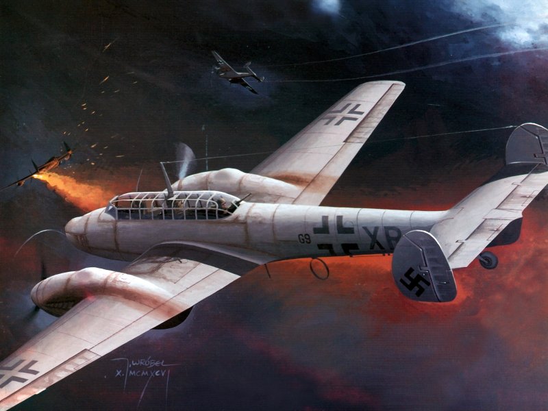 Истребитель Мессершмитт bf 110