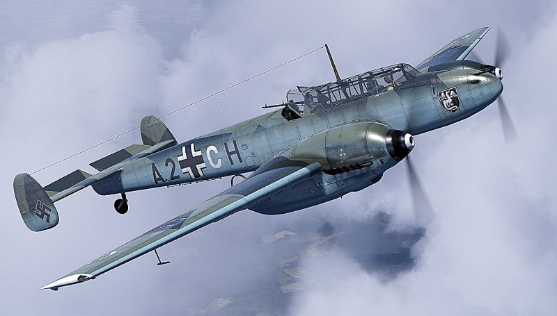Истребитель Мессершмитт bf 110