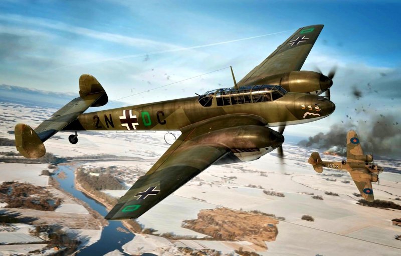 Истребитель Мессершмитт bf 110