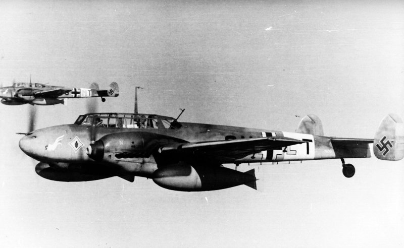 Истребитель Мессершмитт bf 110