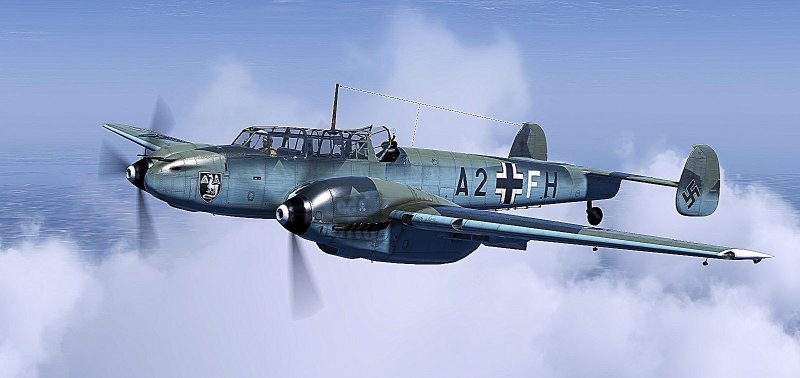 Истребитель Мессершмитт bf 110