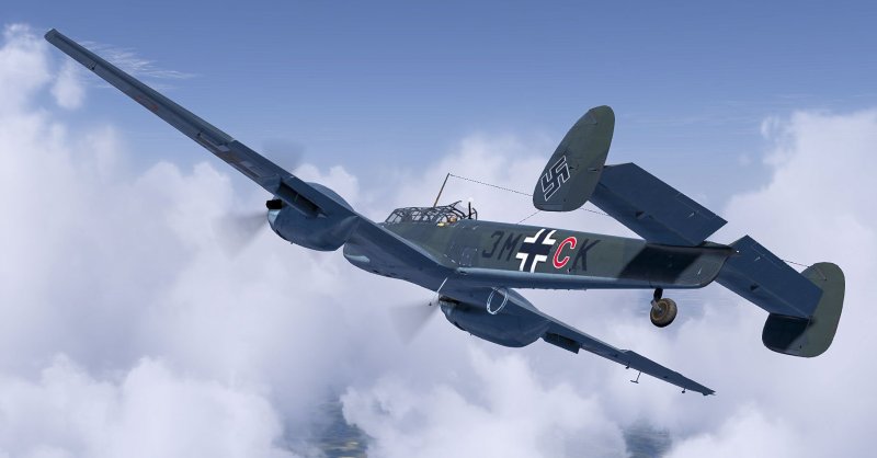Мессершмитт bf 110d, а2+Вн, l./ZG 52, France, May 1940.