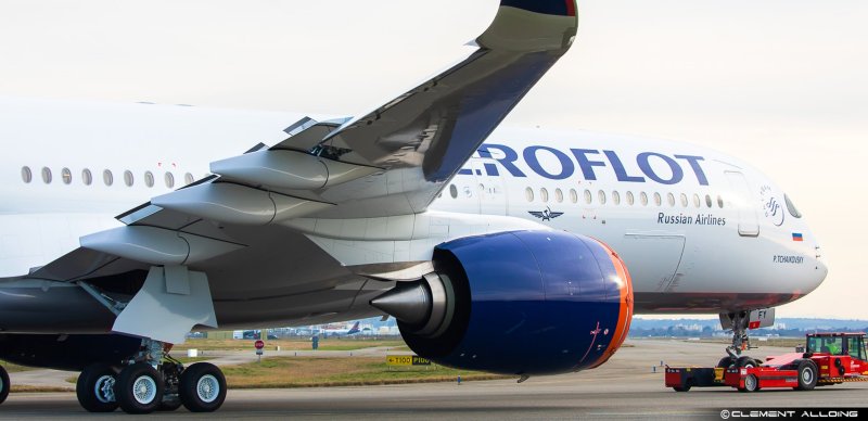 Самолет Аэрофлот Airbus a350