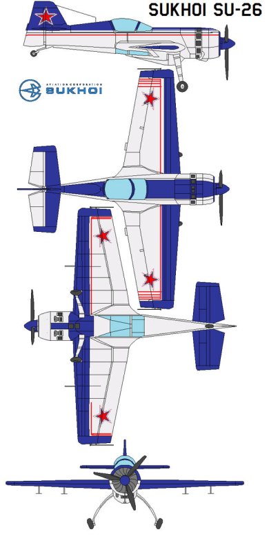 Сухой Су-26мх чертеж