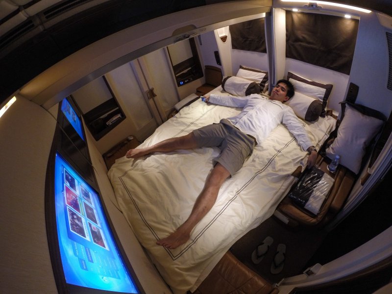 Полёт в сьюте Singapore Airlines