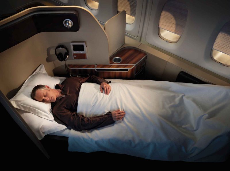 A380 Airbus бизнес класс кровати