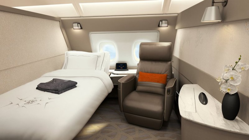 A380 Singapore Airlines салон