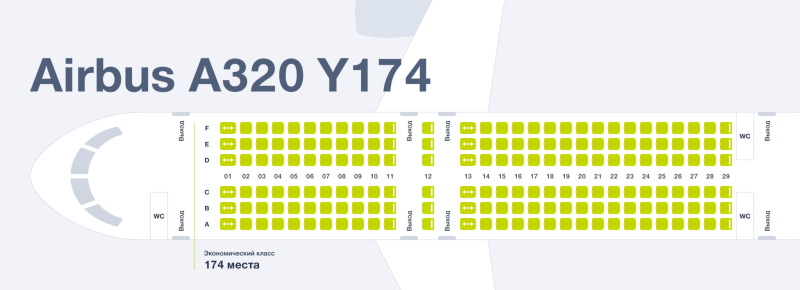 Боинг 737-800 расположение мест s7