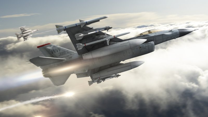 F16 истребитель ракеты