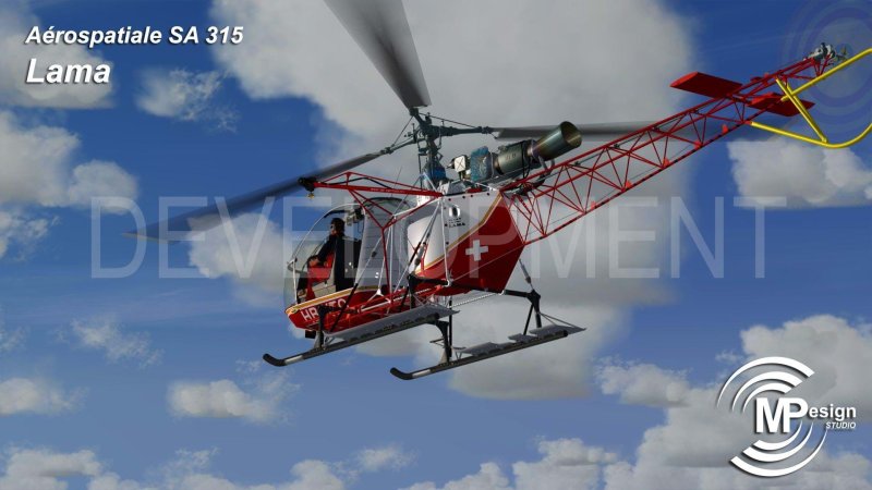 Вертолет sa 315b Lama