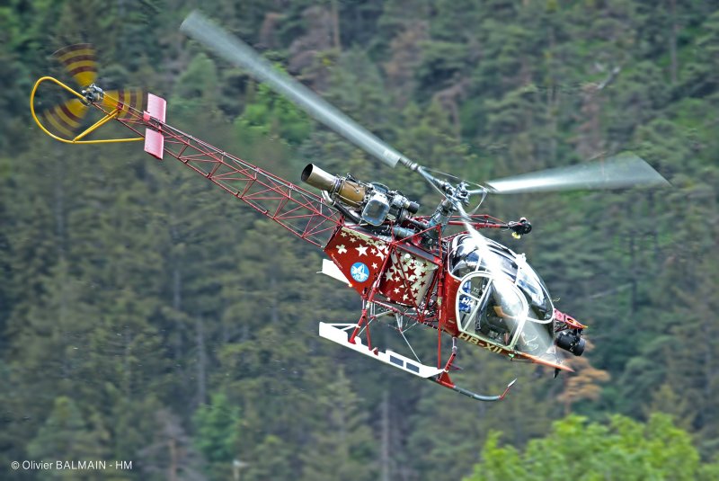 Вертолет sa 315b Lama конструкция