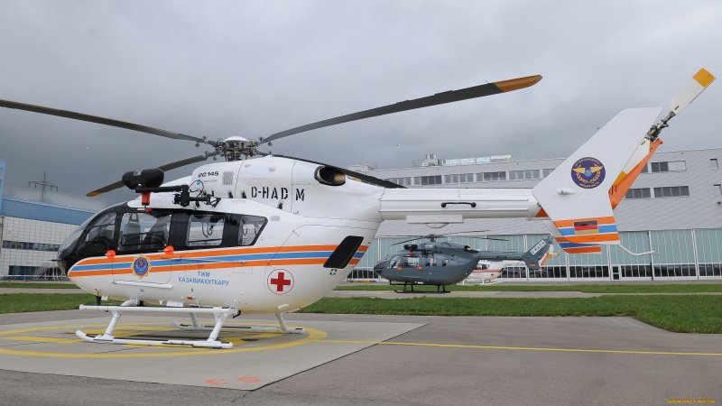Ec145 медицинский вертолет