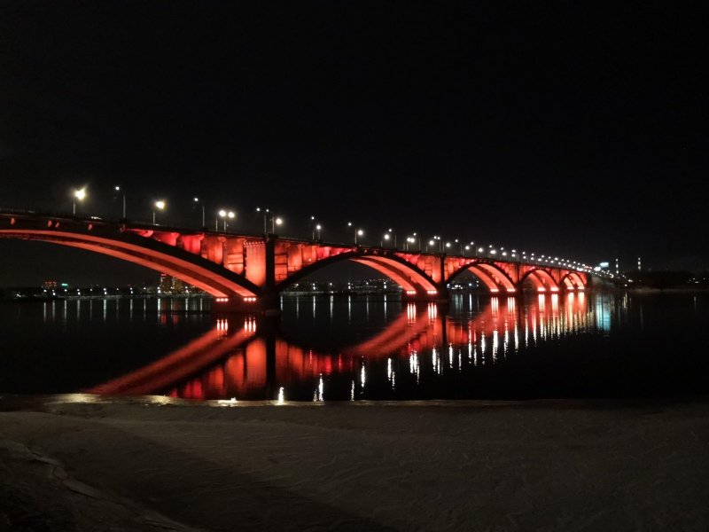 Николаевский мост Красноярск