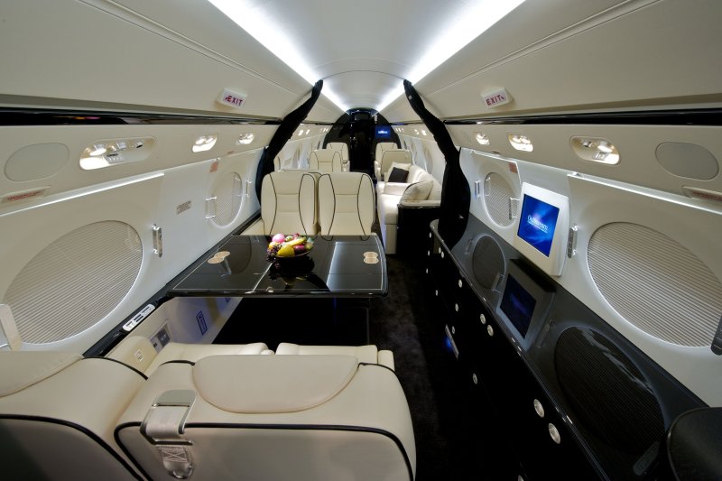 Gulfstream g450 кабина