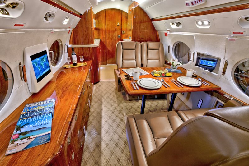 Gulfstream g450 салон