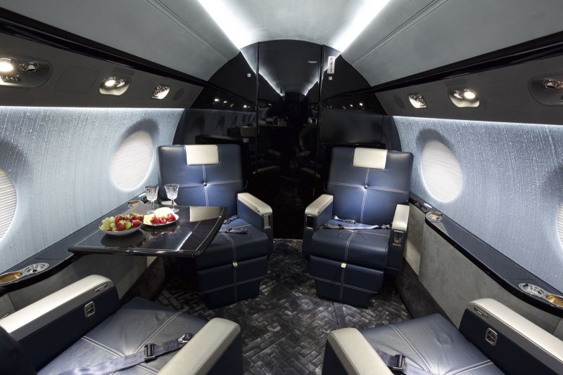 Самолет Gulfstream g450 салон