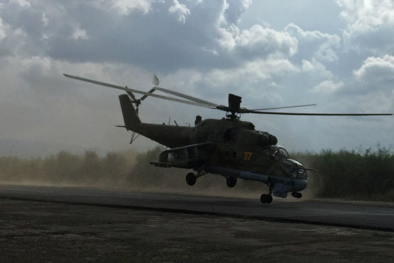 Ми-24 вертолёт взлет