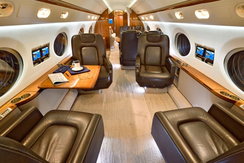 Gulfstream g550 интерьер