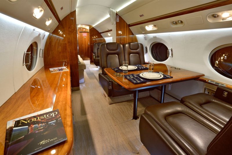 Gulfstream g550 интерьер