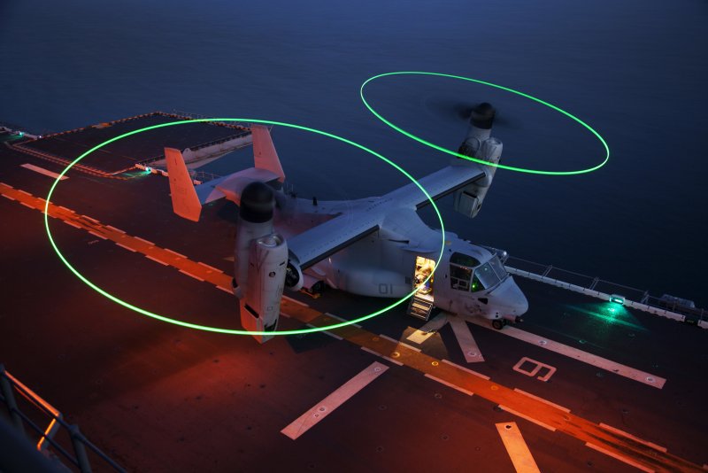Bell v-22 Osprey ночью