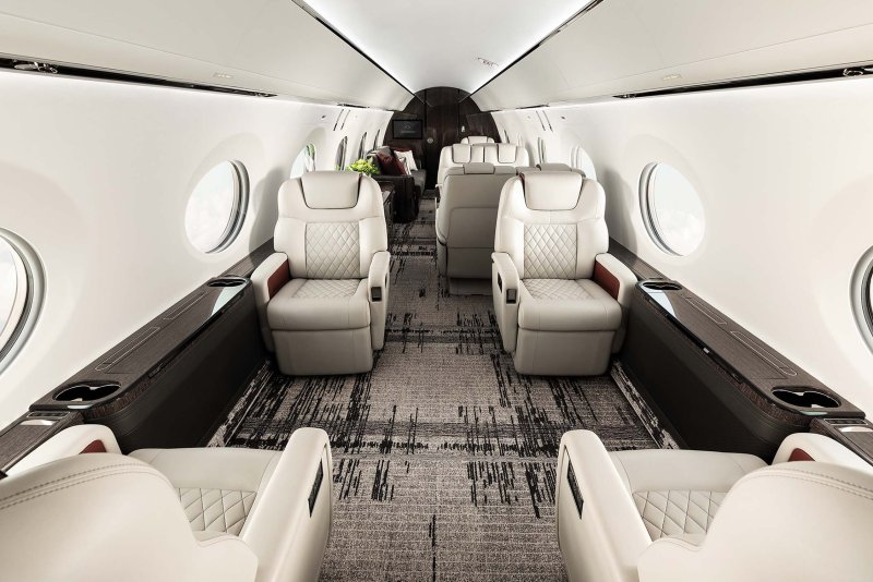 Gulfstream g550 салон