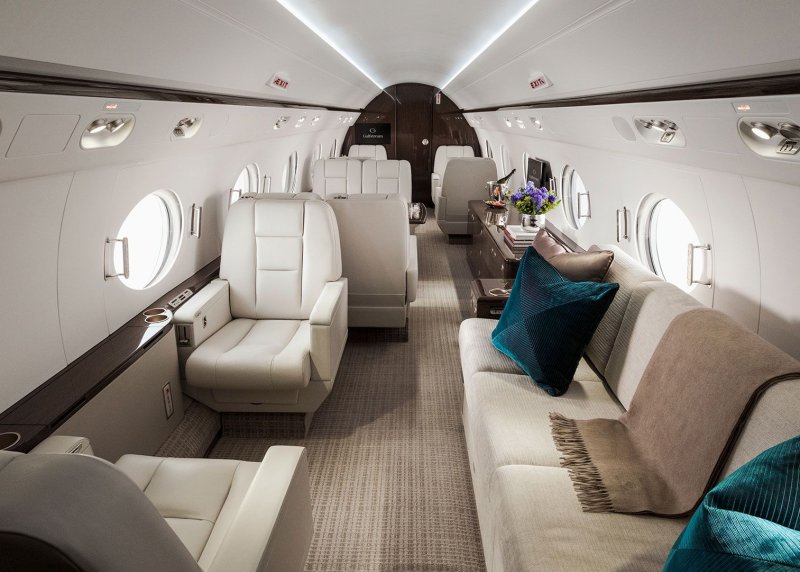 Gulfstream g550 салон