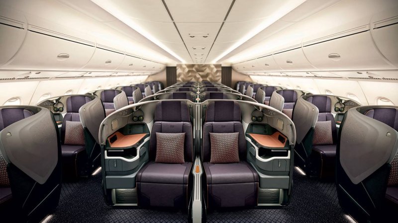 Singapore Airlines a380 первый класс