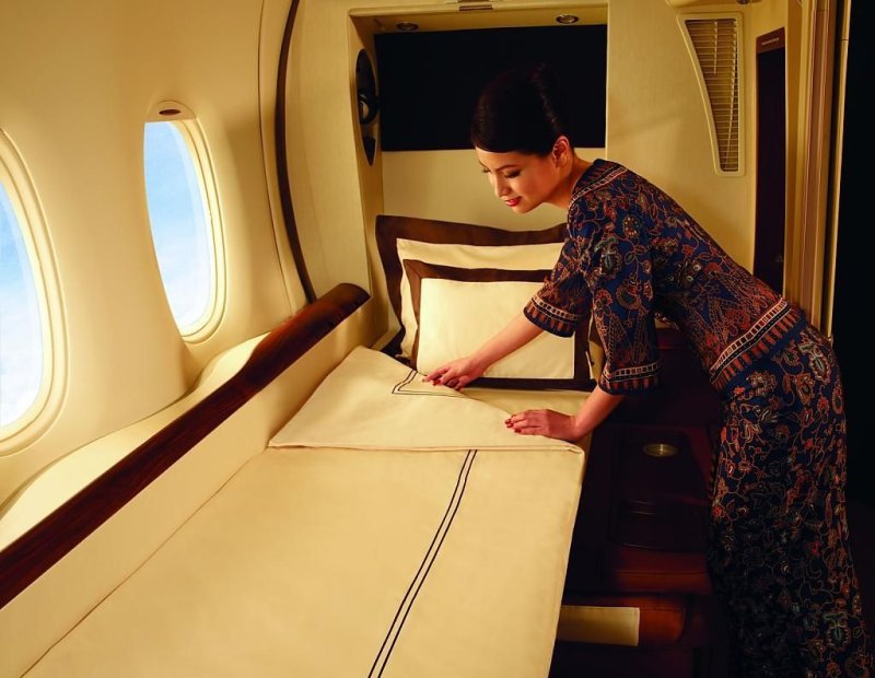 Singapore Airlines первый класс