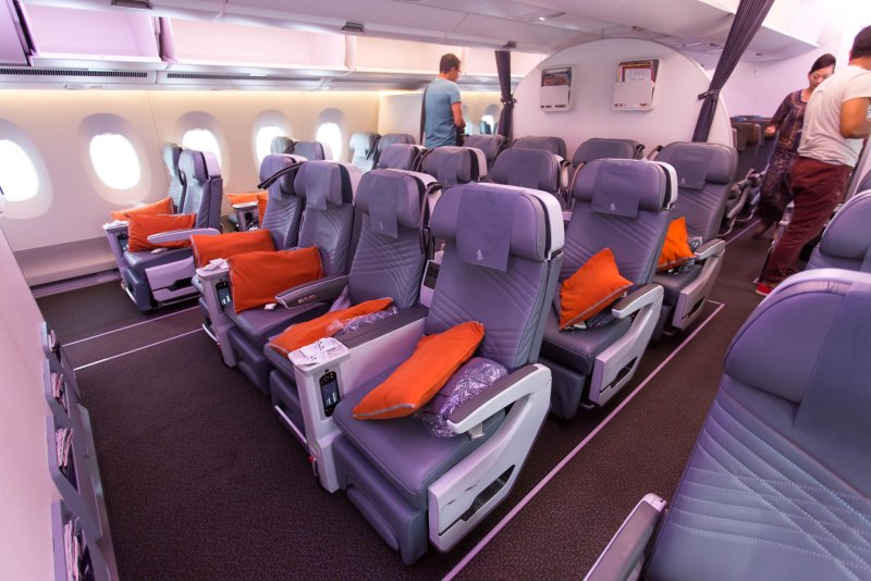 Premium economy a350 Singapore Airlines