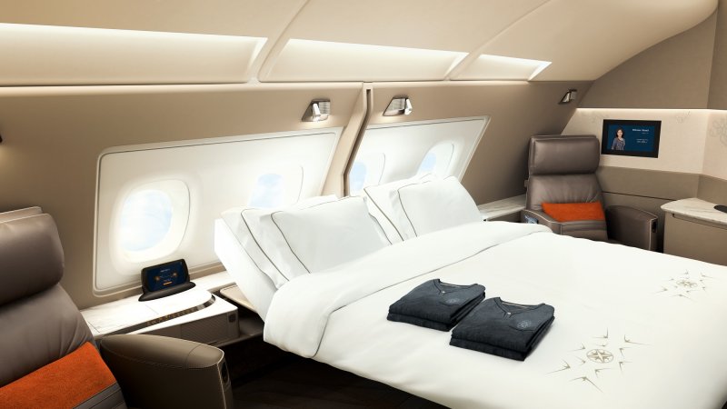 Singapore Airlines a380 первый класс