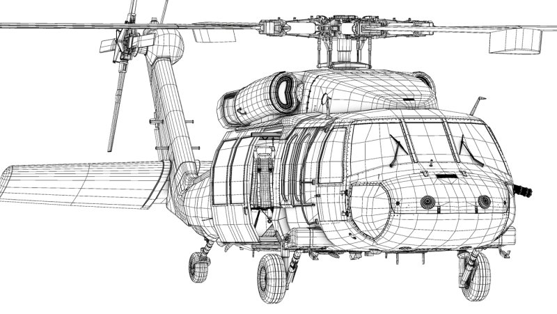 MH-60 Black Hawk чертёж