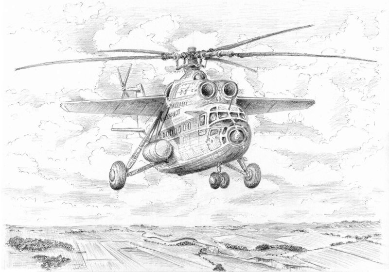 Ми 24 карандашом
