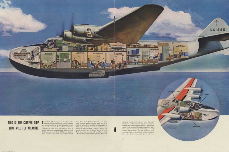 Летающая лодка Boeing 314 Clipper