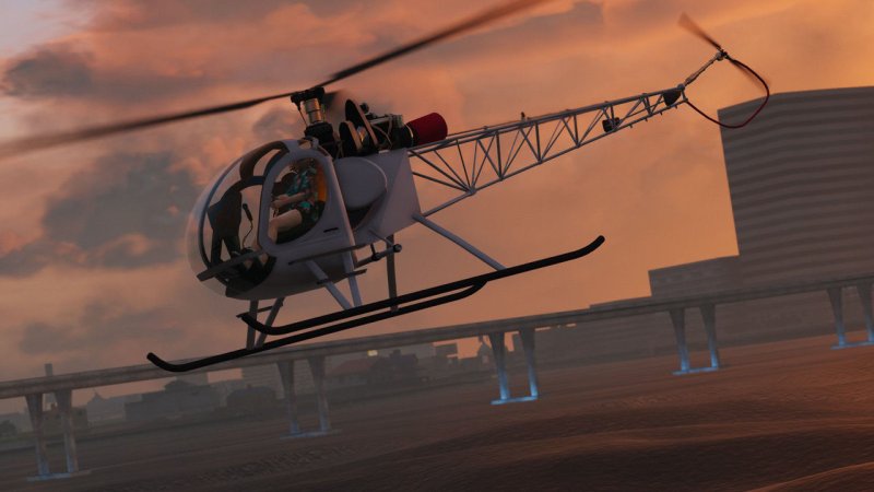 GTA online вертолеты Sparrow